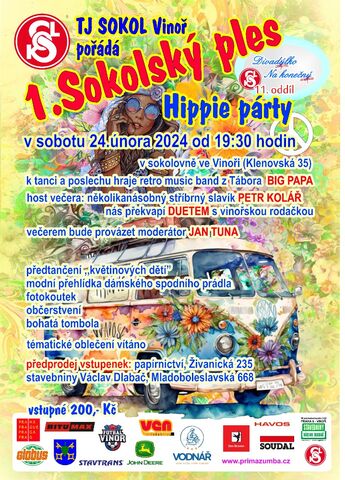 1. Sokolský ples-Hippie párty a Video